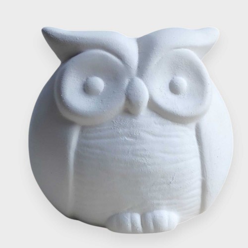 Figurka Ceramiczna Sowa do Malowania i Szkliwienia | Biskwit DIY