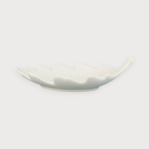 Podstawka w kształcie liścia - ceramika biskwitowa do malowania