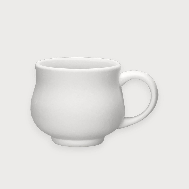 kubek kamionkowy baryłka 360ml biskwit stoneware do szkliwienia